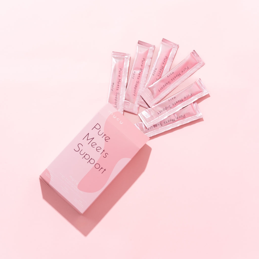 HydroflaskコラボSET【Reef|dark pink】:Pure Meets Support |フェムケアサプリ(1箱30包)